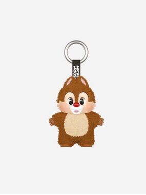 Mickey Mouse Chip Plush Keychain - Brown